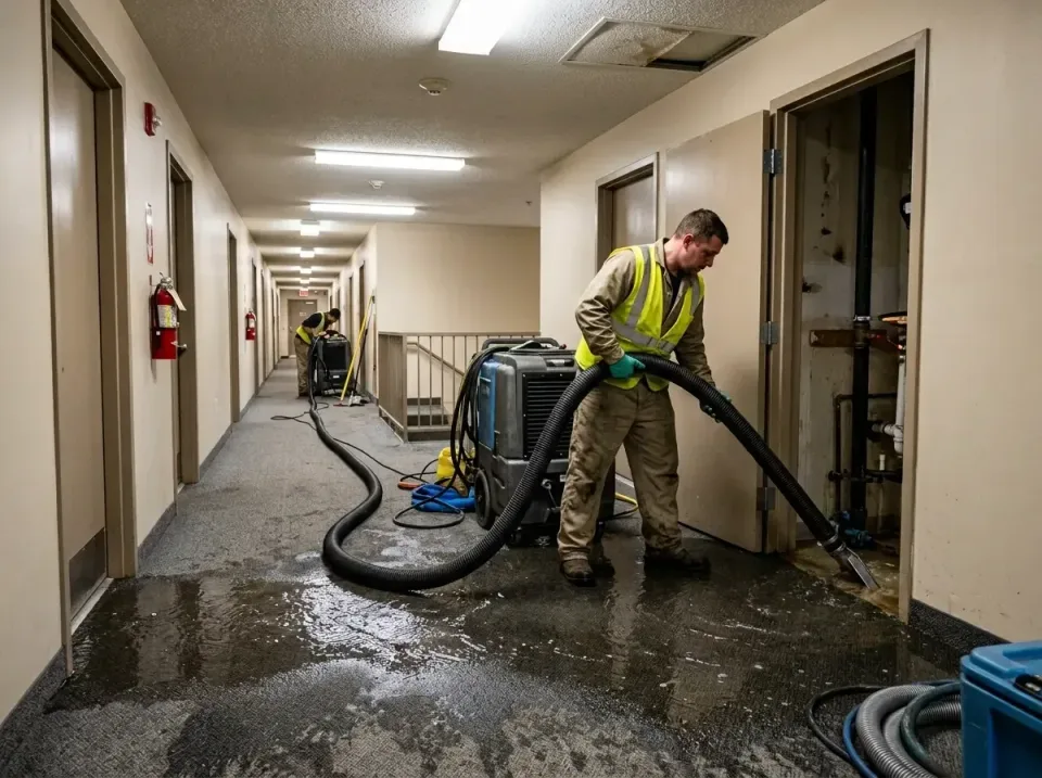 multi-unit-apartment-hallway-f-005 — frequently asked questions, Emergency Burst Pipe Water Extraction & Removal in Swainsbo…